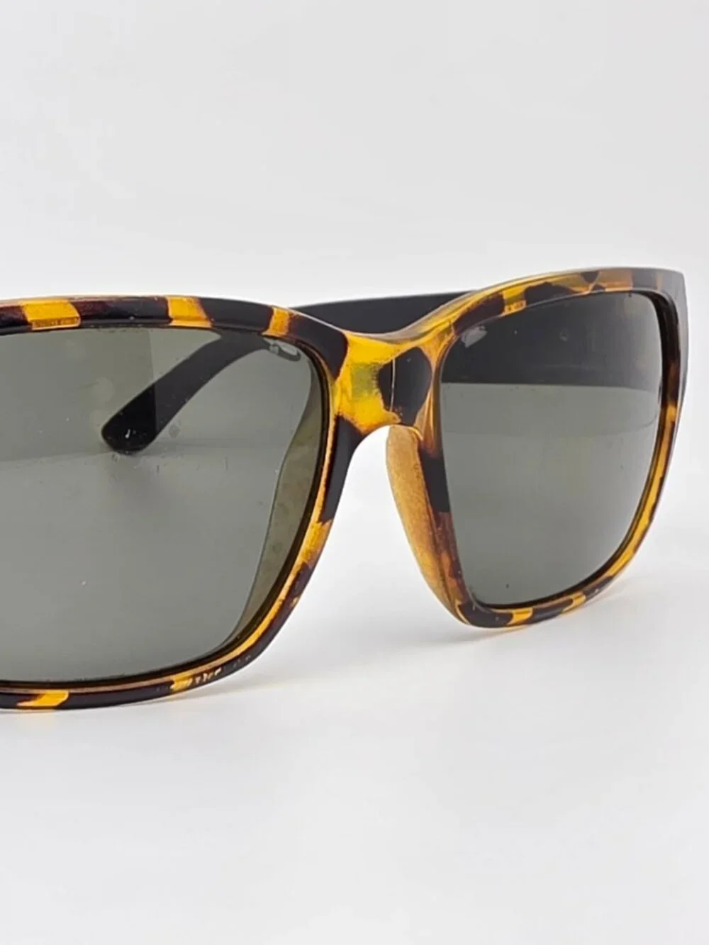 Madson of America Classico Tortoise Black Frame Polarized Grey Lens Sunglasses